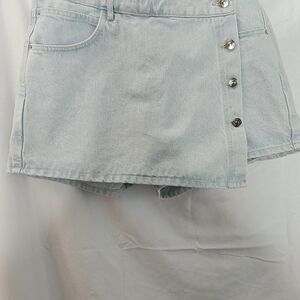Zara Light Blue Jean Shorts